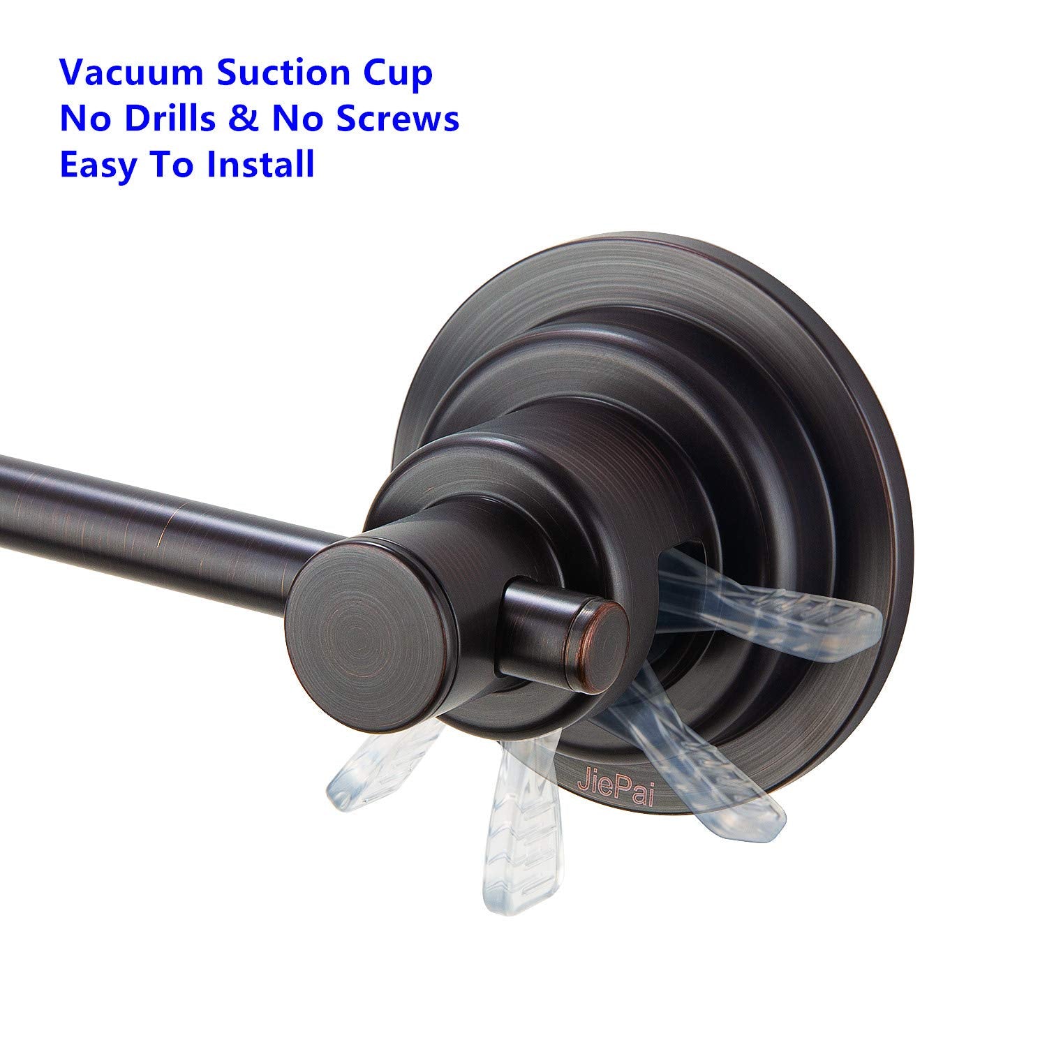 Jiepai Suction Cup Towel Bar,Removable Modern Vacuum Suction Towel Holder For Bathroom Door Adhesive Towel Bar Suction Towel Rac